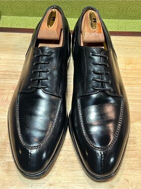 John Lobb Chambord II Black Calf Leather Split Toe Derby US 10.5D #8695 Last